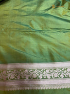 Regal Pure Katan Silk Banarasi Saree - Handwoven Tanchui Brocade