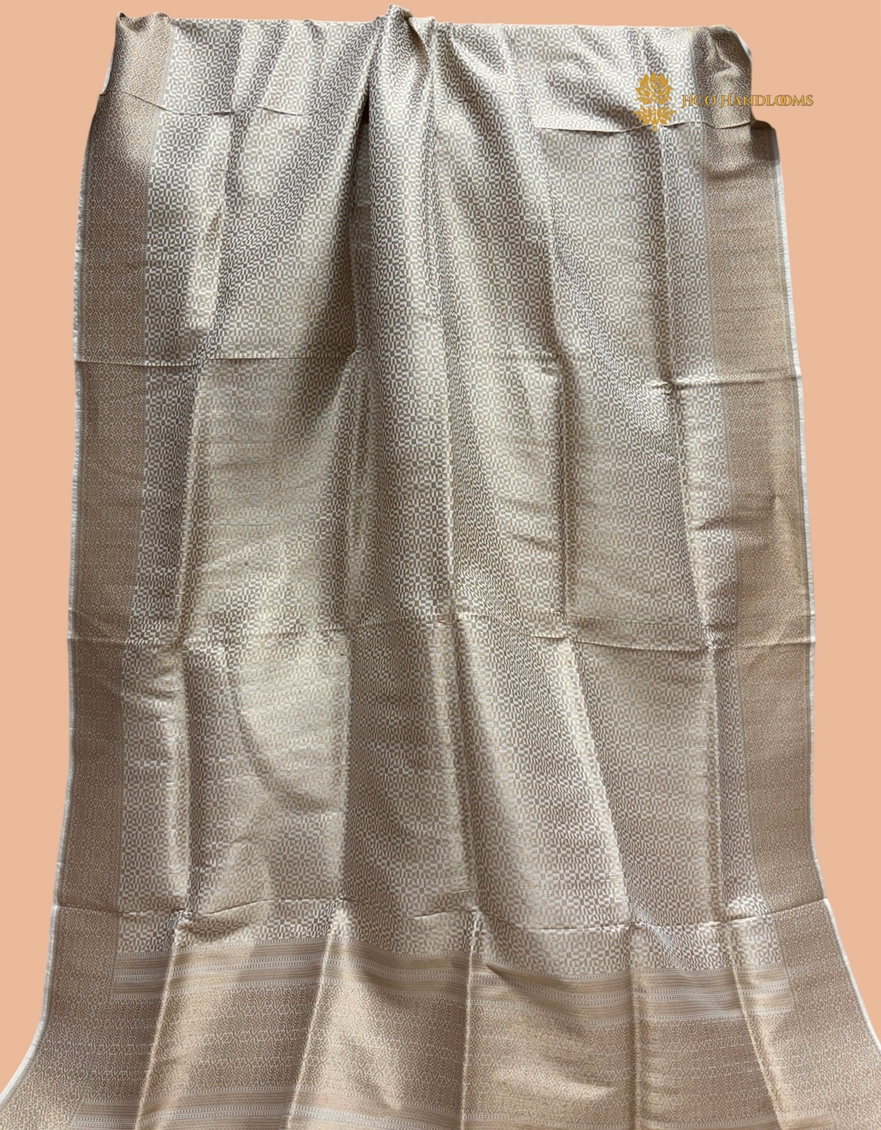 Pure Katan Silk Handloom Tanchui Brocade Dupatta