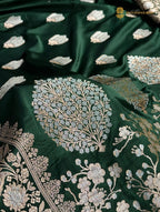 Premium Mashru Katan Silk Banarasi Saree - All Over Motifs