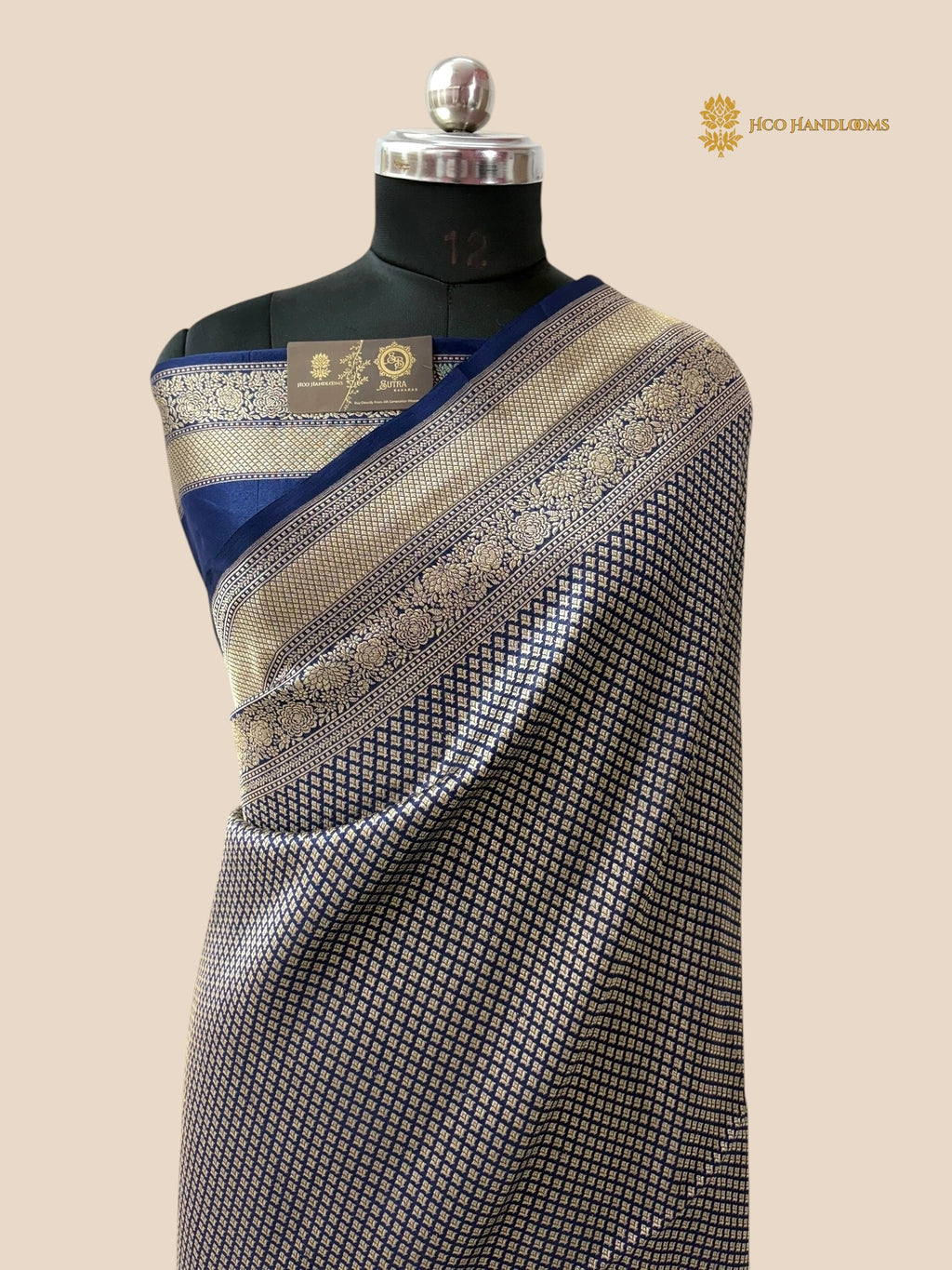 Royal Blue Premium Soft Katan Silk Tanchui Brocade Banarasi Saree