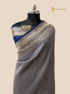 Royal Blue Premium Soft Katan Silk Tanchui Brocade Banarasi Saree