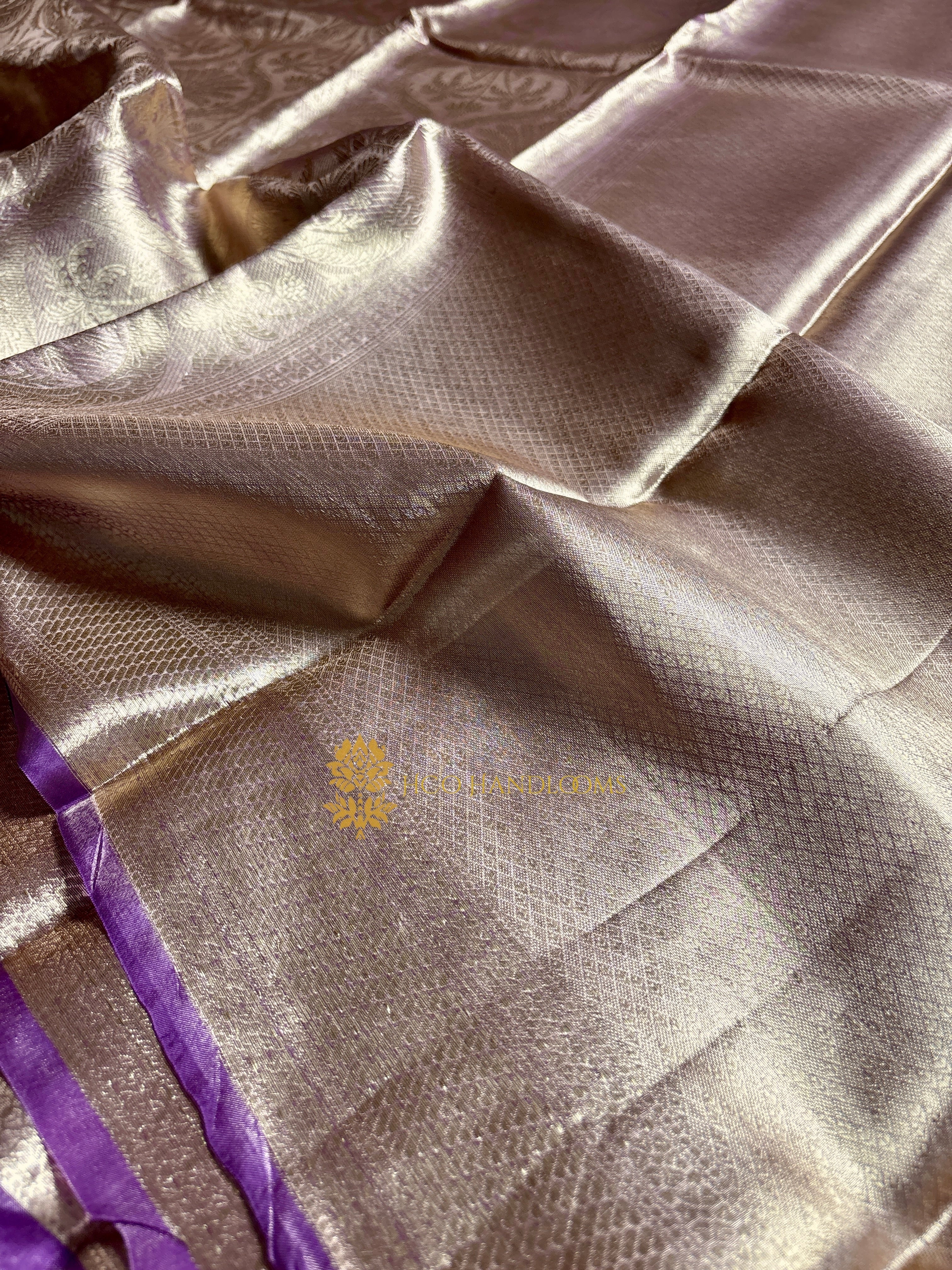 Pure Tissue Silk Tanchui Brocade Handloom Banarasi Saree