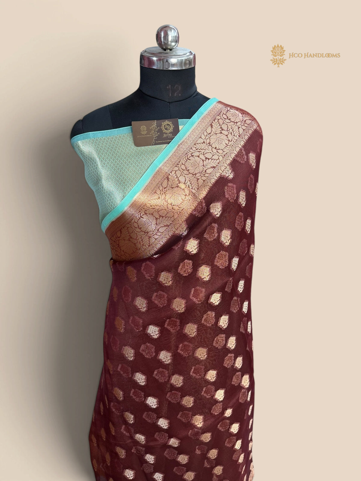 Pure Kora Silk Handloom Banarasi Saree - All Over Motifs