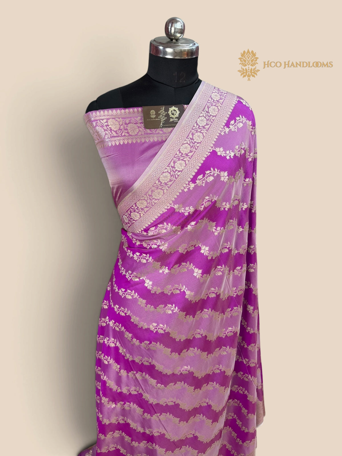 Premium Mashru Katan Silk Banarasi Saree - Rangkat Lahariya