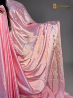 Premium Mashru Crepe Silk Banarasi Saree - All Over Motifs