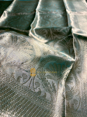 Pure Tissue Silk Tanchui Brocade Handloom Banarasi Saree