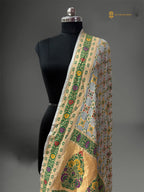 Pure Georgette Meenakari Banarasi Handloom Dupatta