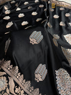 Premium Mashru Katan Silk Banarasi Saree - All Over Motifs