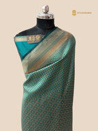 Blue Premium Soft Katan Silk Tanchui Brocade Banarasi Saree