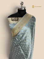 Premium Mashru Crepe Banarasi Saree - All Over Motifs