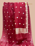 Pure Kora Silk Handloom Banarasi Dress Material