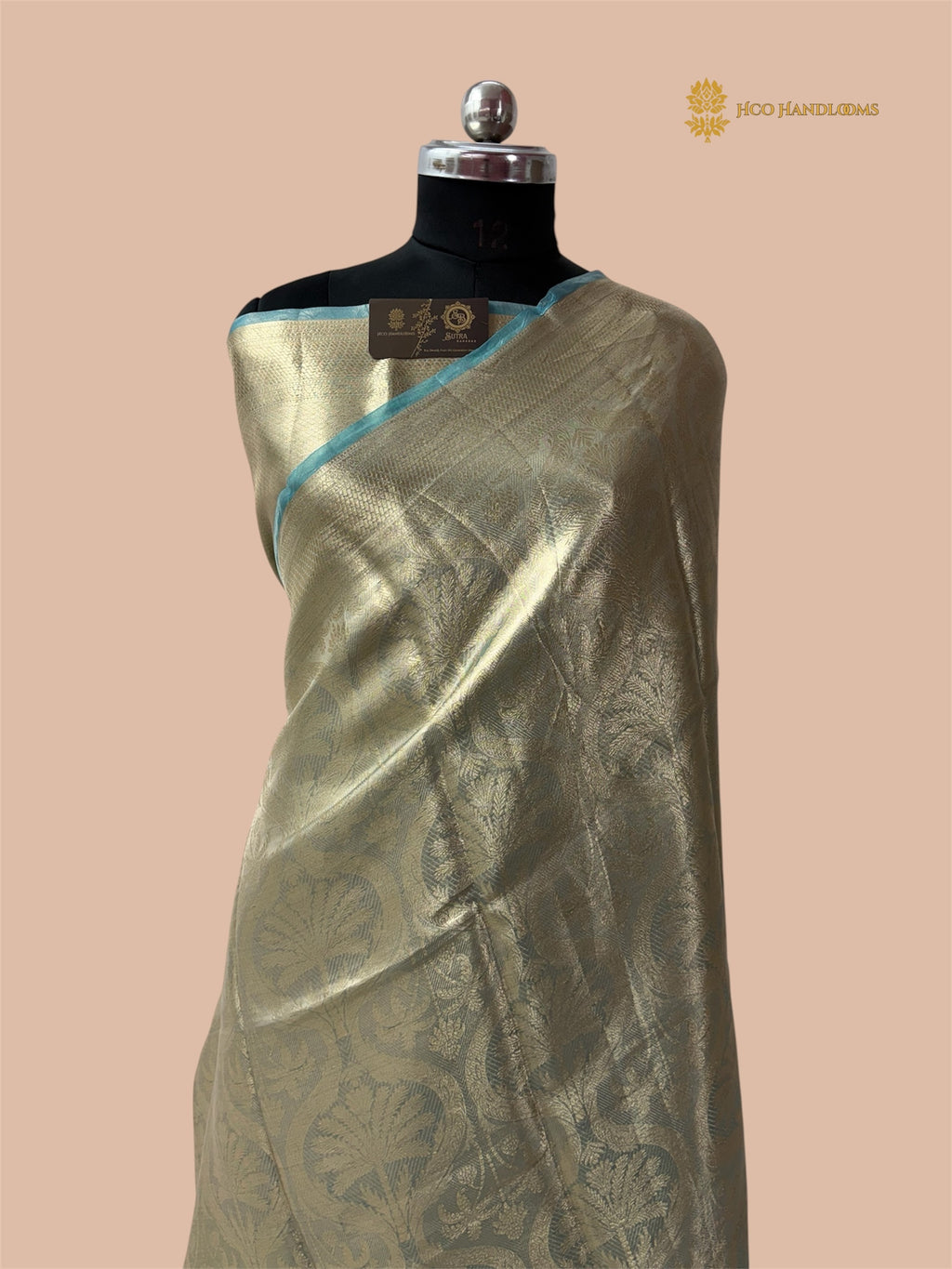 Pure Tissue Silk Tanchui Brocade Handloom Banarasi Saree