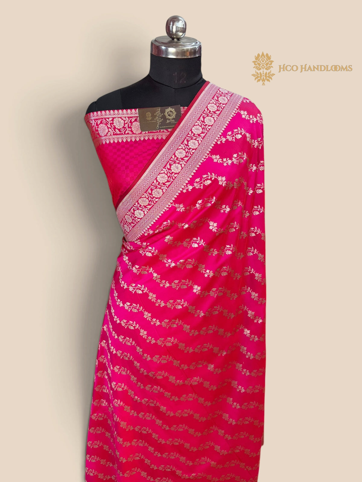 Premium Mashru Katan Silk Banarasi Saree - Rangkat Lahariya