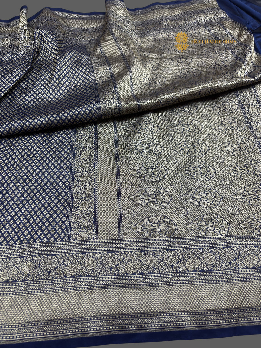 Royal Blue Premium Soft Katan Silk Tanchui Brocade Banarasi Saree
