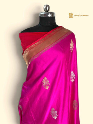 Pure Mashru Silk Handloom Banarasi Saree - All Over Kadhua Motifs