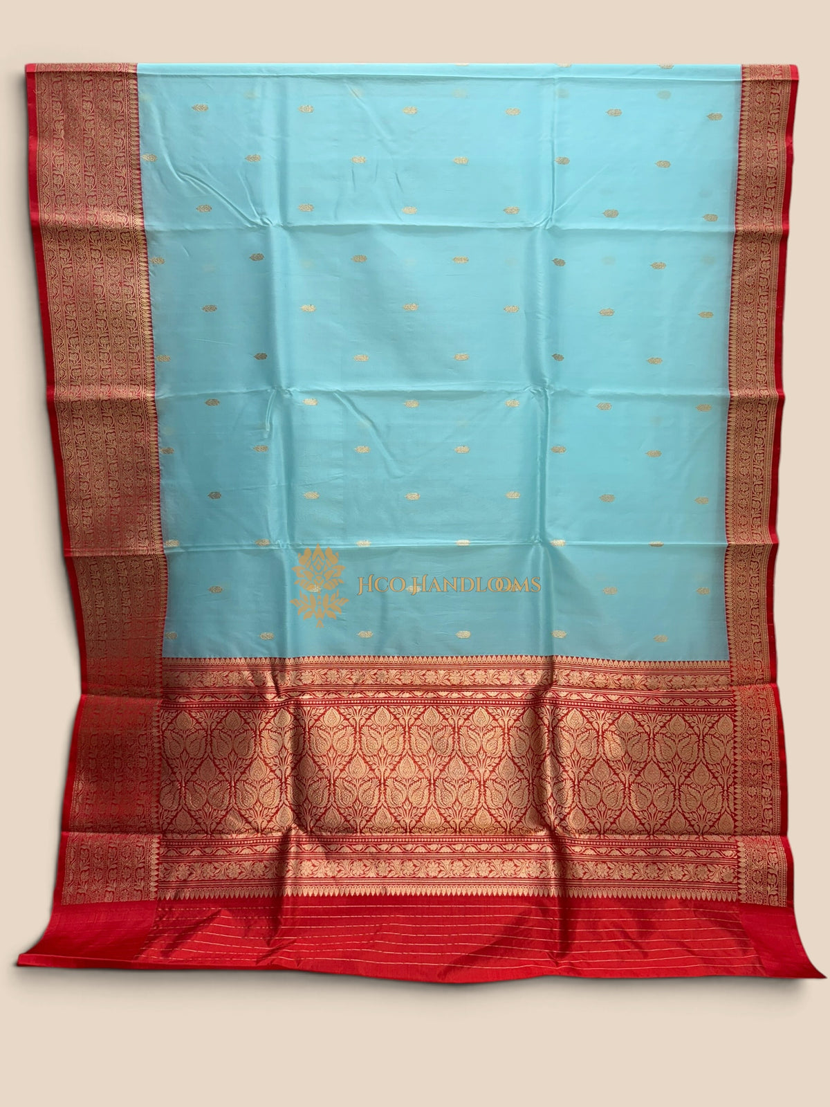 Contrast Pure Kora Silk Handloom Banarasi Saree - Kadhua Motifs