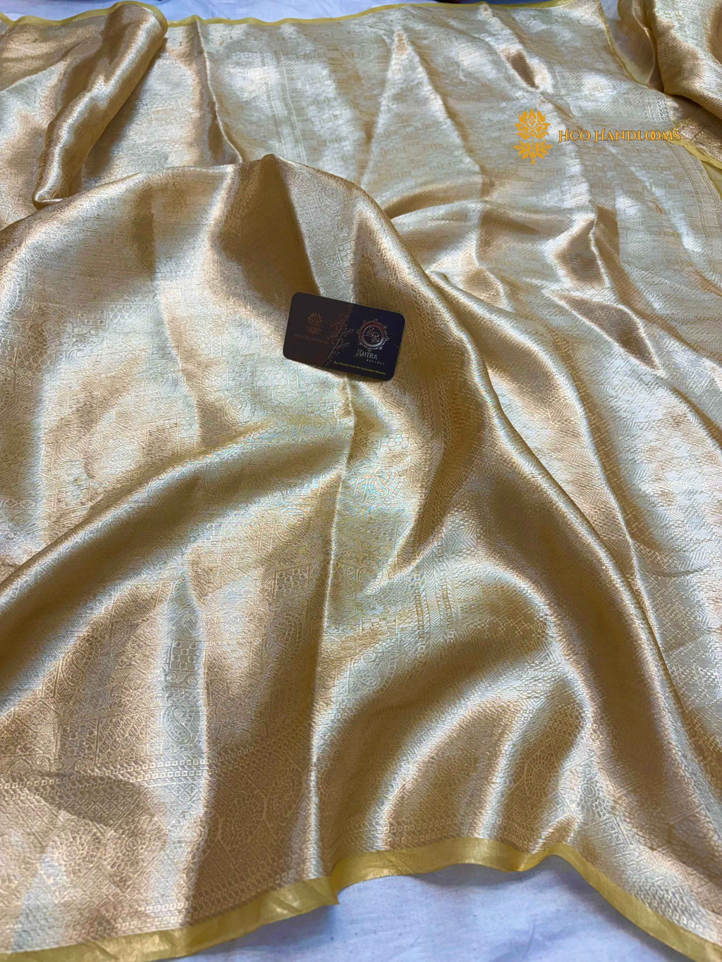 Pure Tissue Silk Handloom Banarasi Saree - All Over Tanchui Brocade
