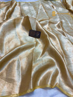 Pure Tissue Silk Handloom Banarasi Saree - All Over Tanchui Brocade