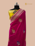 Regal Rani Pure Katan Silk Handloom Banarasi Saree - All Over Meenakari Motifs