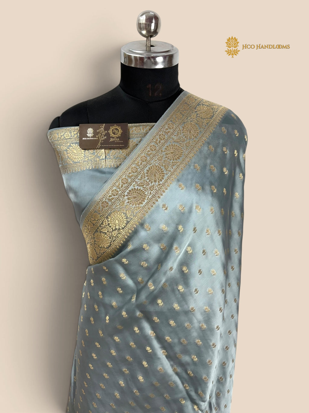 Premium Mashru Crepe Banarasi Saree - All Over Motifs