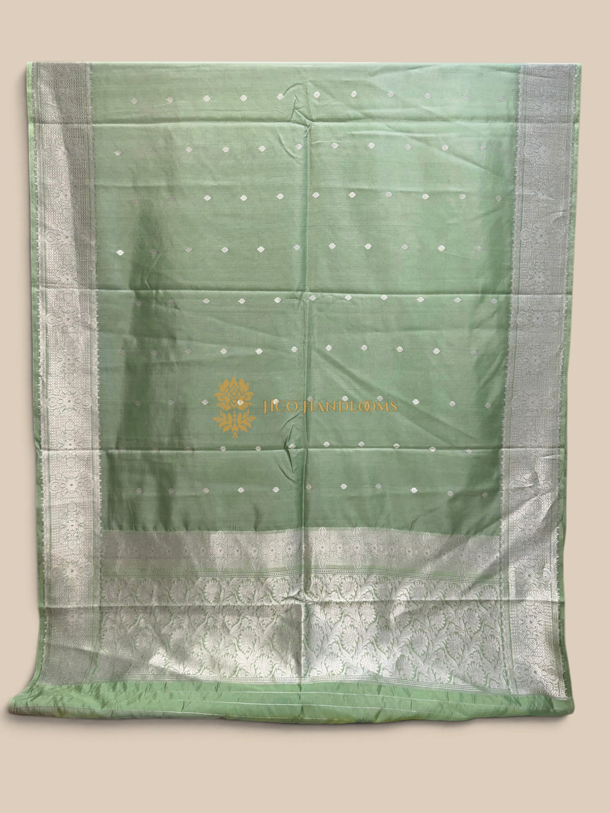 Pure Mango Katan Silk Handloom Banarasi Saree - Kadhua Motifs