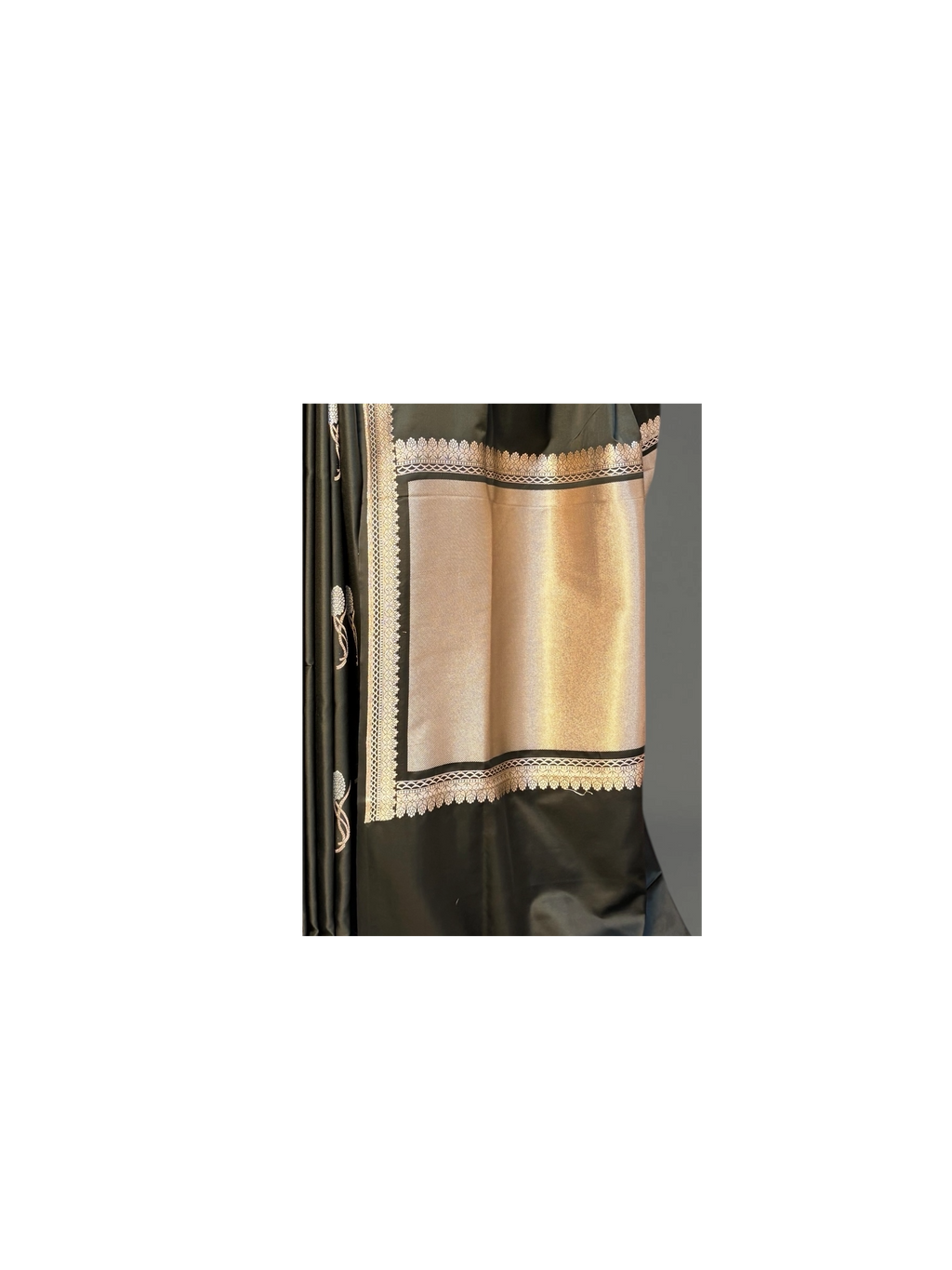 Premium Mashru Katan Silk Banarasi Saree - All Over Floral Motifs