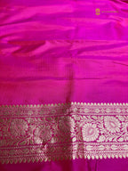 Regal Pure Katan Silk Handloom Banarasi Saree - All Over Jaal Work With Meenakari