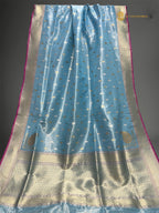 Regal Light Pure Tissue Silk Handloom Banarasi saree - All Over Kadua Motifs