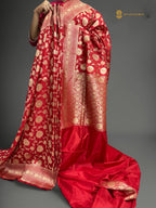 Regal Pure Katan Silk Handloom Banarasi Saree - All Over Jaal Work