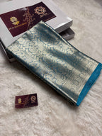 Pure Tissue Silk Tanchui Brocade Handloom Banarasi Saree