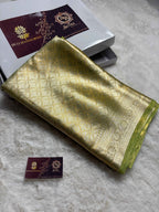 Pure Tissue Silk Tanchui Brocade Handloom Banarasi Saree