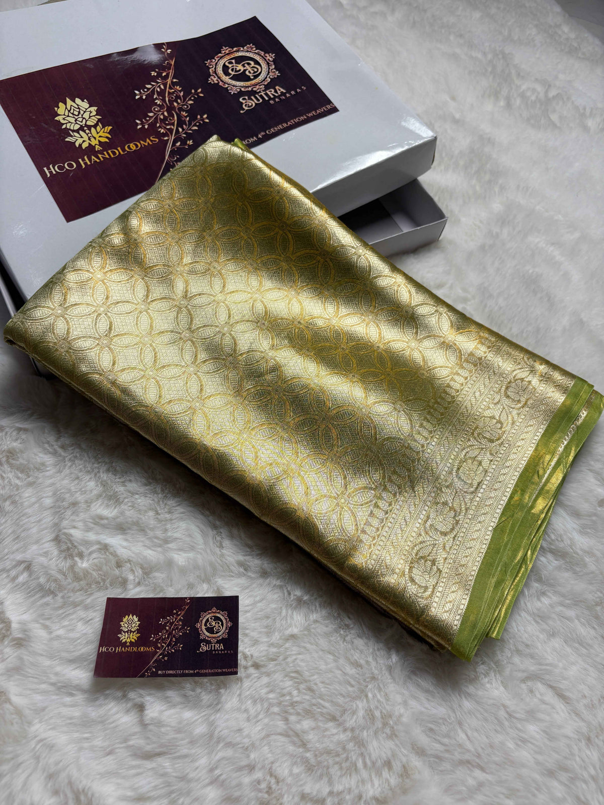 Pure Tissue Silk Tanchui Brocade Handloom Banarasi Saree