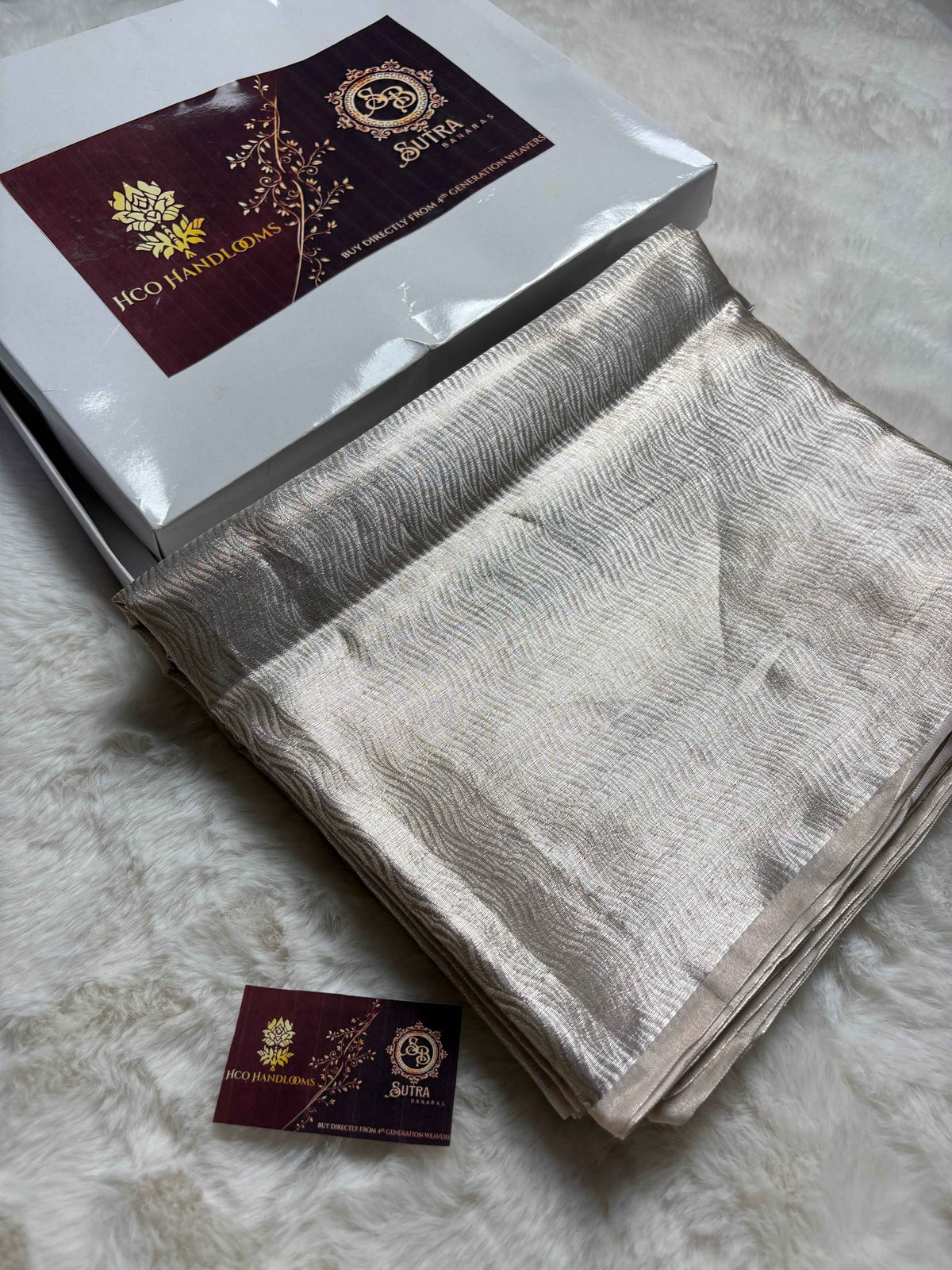 Pure Tissue Silk Tanchui Brocade Handloom Banarasi Saree