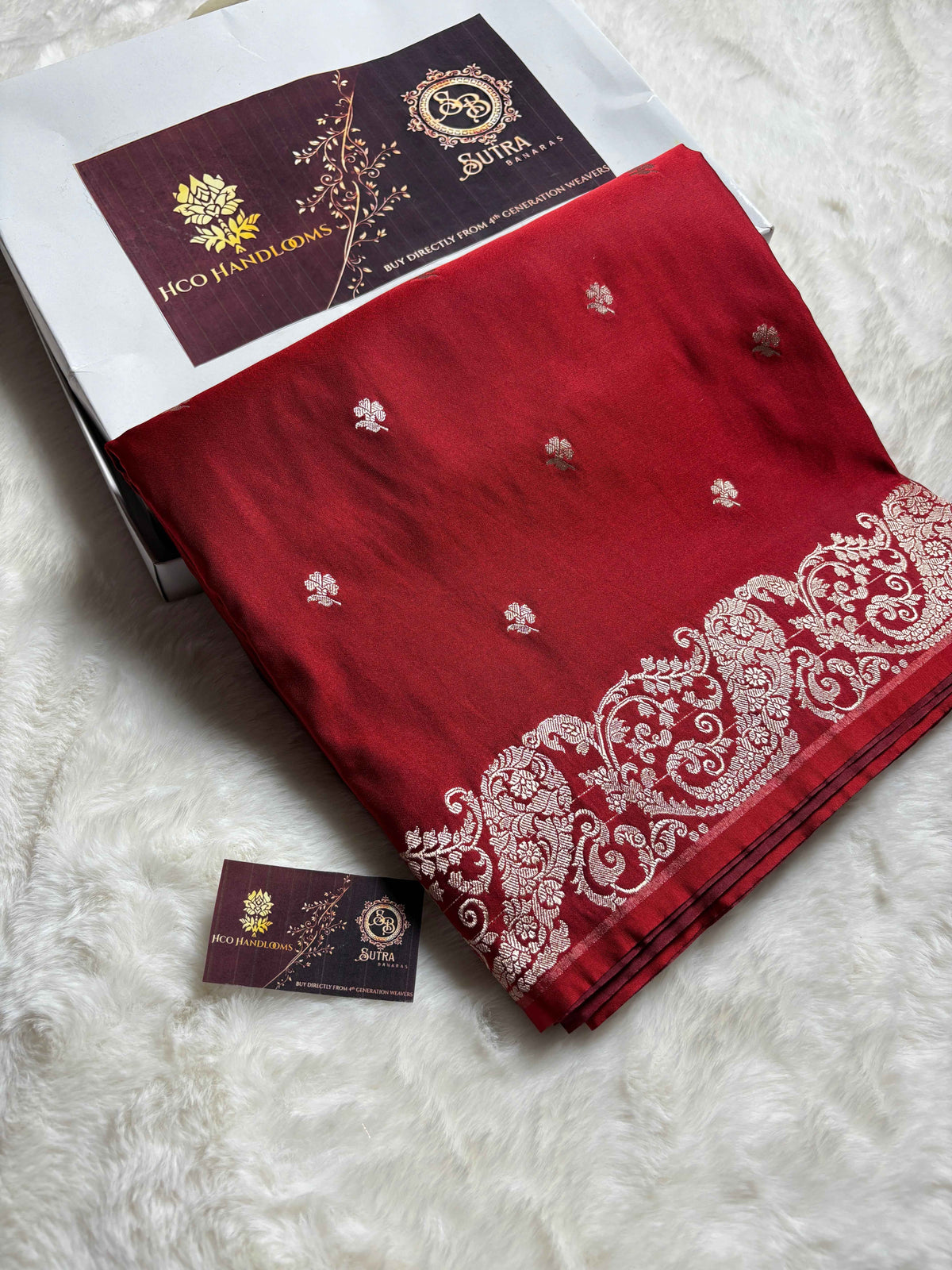 Premium Mashru Katan Silk Banarasi Saree With Floral Motifs