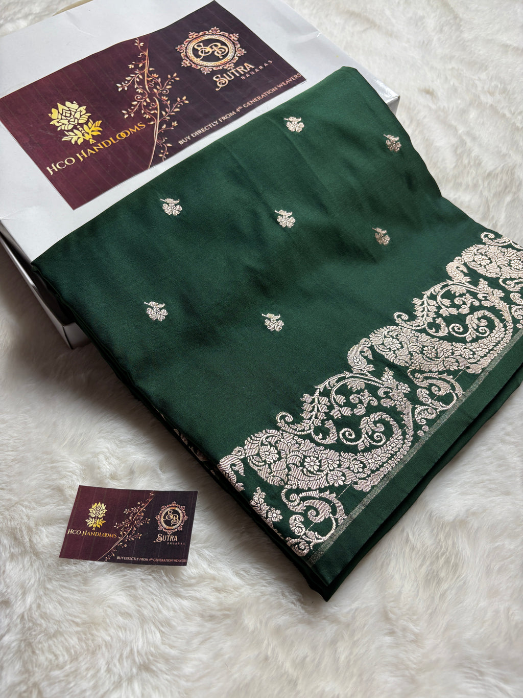 Premium Mashru Katan Silk Banarasi Saree With Floral Motifs