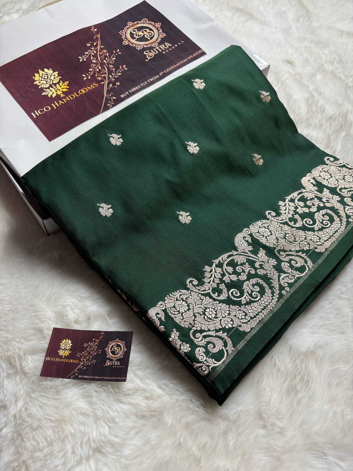 Premium Mashru Katan Silk Banarasi Saree With Floral Motifs