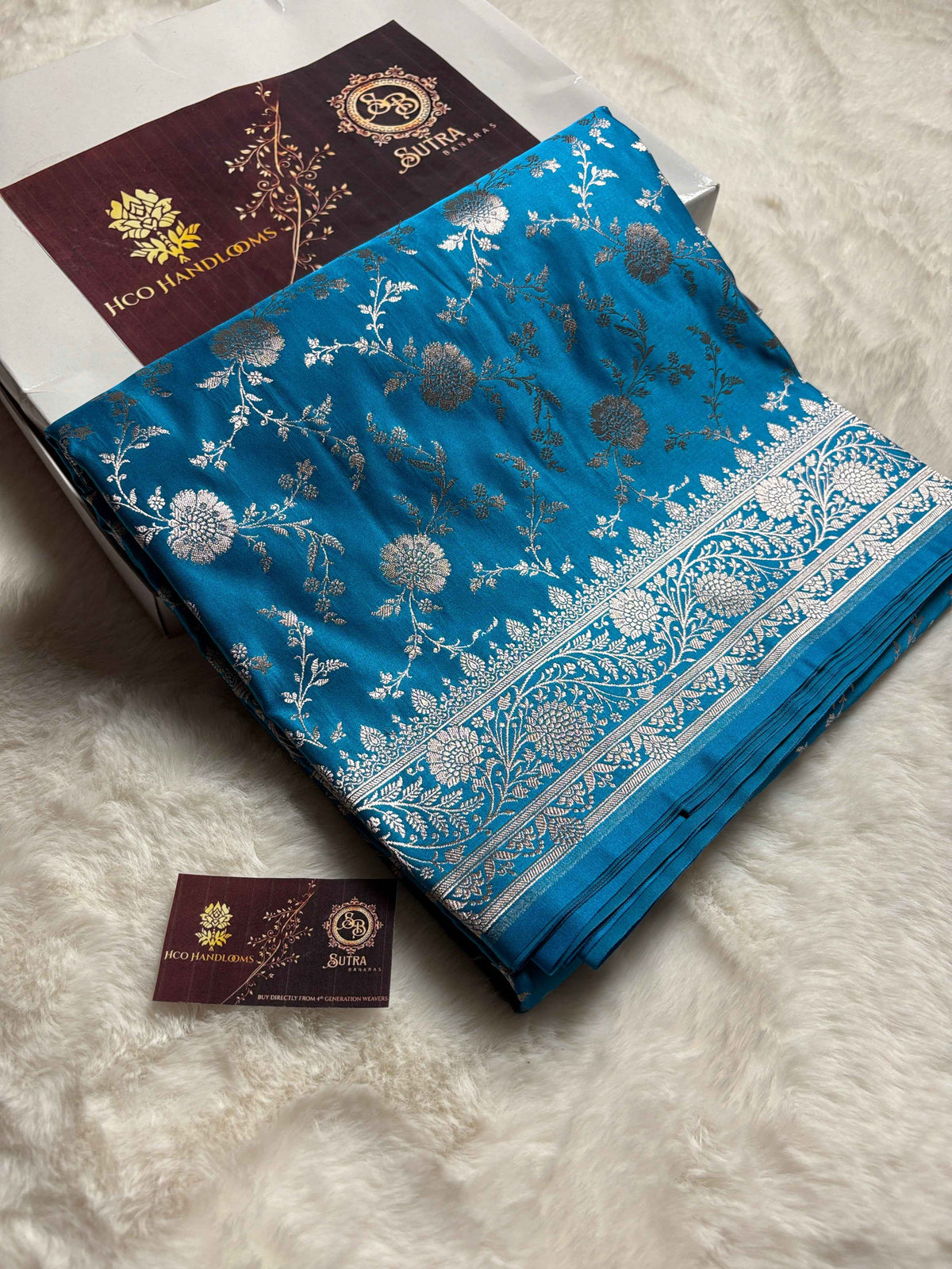 Premium Mashru Katan Silk Banarasi Saree With Floral Jangla