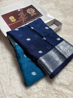 Pure Chiffon Silk Khaddi Banarasi With Small Motifs