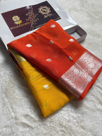 Pure Chiffon Silk Khaddi Banarasi With Small Motifs