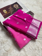 Pure Chiffon Silk Khaddi Banarasi With Small Motifs