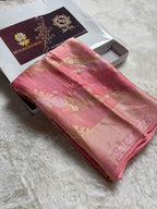 Pure Chiffon Silk Khaddi Banarasi With Aada Design