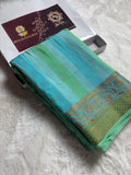 Pure Moonga Silk Handloom Banarasi Saree With Stripes