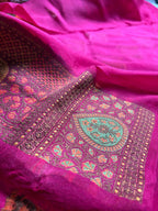 Pure Chiffon Silk Khaddi Banarasi With Paisley Motifs