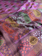 Pure Chiffon Silk Khaddi Banarasi With Paisley Motifs