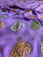 Pure Chiffon Silk Khaddi Banarasi With Paisley Motifs