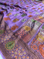 Pure Chiffon Silk Khaddi Banarasi With Paisley Motifs