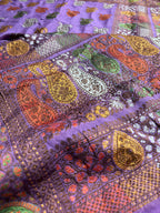 Pure Chiffon Silk Khaddi Banarasi With Paisley Motifs