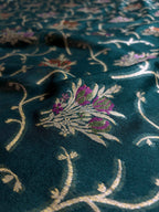 Pure Chiffon Silk Khaddi Banarasi With Floral Vines Motifs
