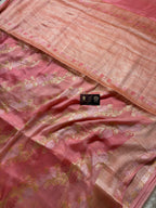 Pure Chiffon Silk Khaddi Banarasi With Aada Design