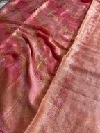 Pure Chiffon Silk Khaddi Banarasi With Aada Design
